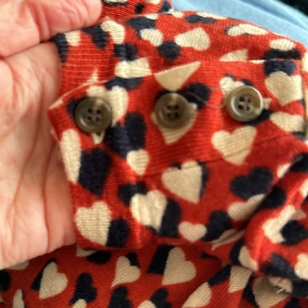 J. Crew | Tippi Merino Wool Valentine Hearts Sweater in Rust Red | S